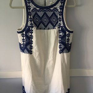 Madewell White Linen Shift Dress.